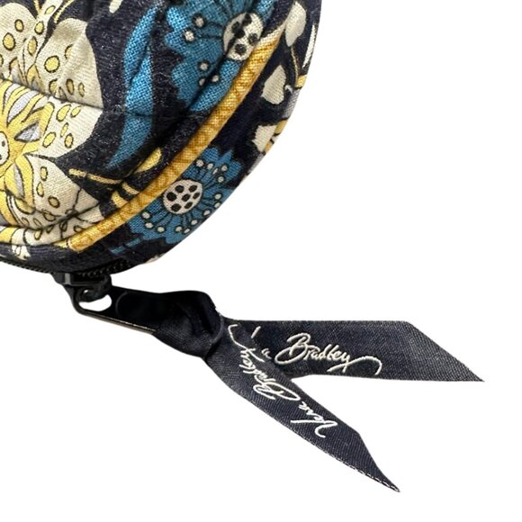 VERA BRADLEY Cosmetic Bag with Mirror ELLIE BLUE - Picture 2 of 6